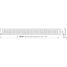 Водоотводящий желоб ALCAPALST APZ1104-1150 для перфорированной решетки с регулируемым краем, вертикальный сток